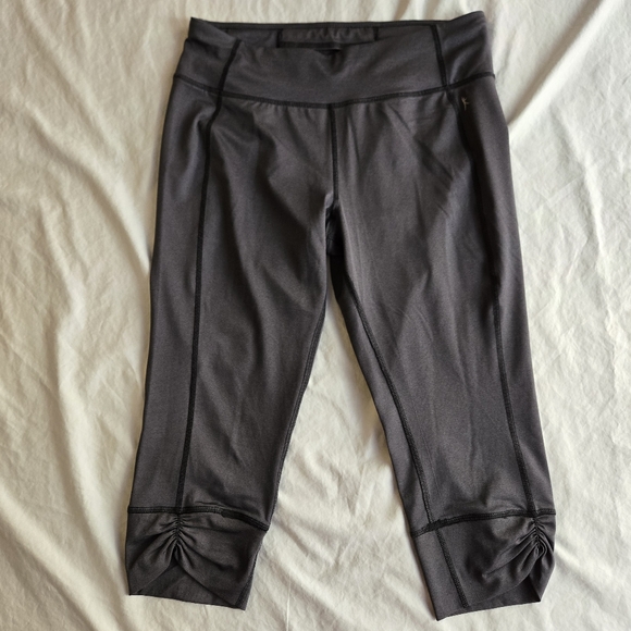 Danskin Now Pants - Danskin Now Fitted Grey Capri Cropped Leggings Spring EB2